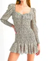 Reset By Jane Marcia Dress In Taupe Multi In Multi
