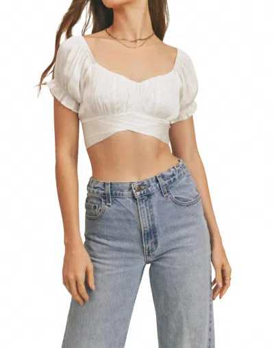 Reset By Jane Mel Crop Top In White