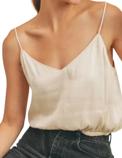 Reset By Jane Silky Amore Top In Cream In White
