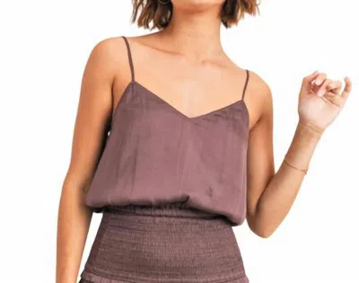 Reset By Jane Silky Amore Top In Mauve In Multi