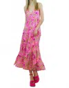 Reset By Jane Sophie Floral Maxi Dress In Pink In Pink
