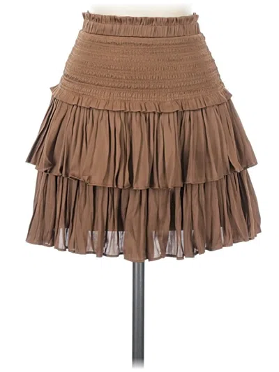 Pre-owned Reset Casual Skirt In Brown
