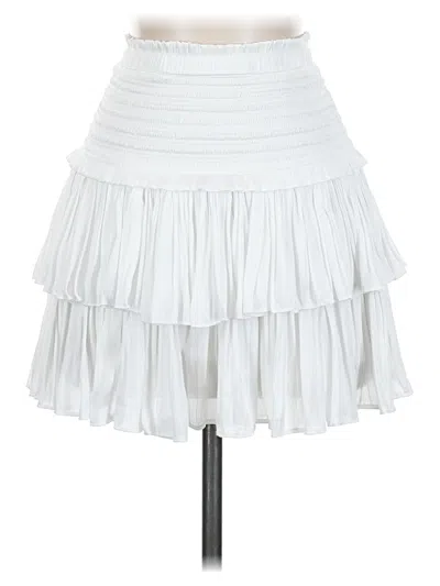 Pre-owned Reset Casual Skirt In White