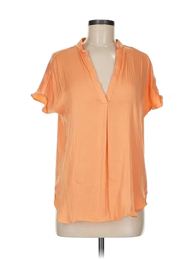 Pre-owned Reset Short Sleeve Blouse In Orange