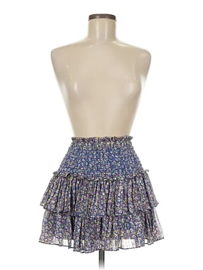 Pre-owned Reset Tube Top Blue Strapless Neckline Tops