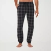 Residence Mens Flannel 1 Pair Pajama Pants In Black