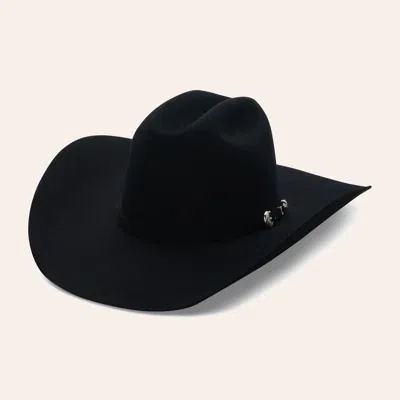 Resistol Hats Resistol Midnight 6x Black Modified Cattleman Crown Felt Cowboy Hat