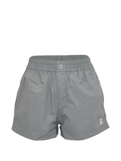 Rest&recreation Button-detail Elasticated-waist Shorts In Gray