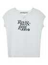 Rest&recreation Cap-sleeve Logo T-shirt In White