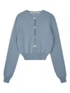 Rest&recreation Clip-fastening Knit Cardigan In Blue