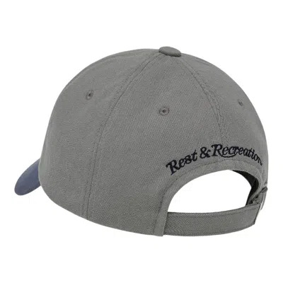 Rest&recreation Coloration Logo Cap In Gray