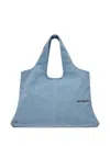 Rest&recreation Cotton Panelled Tote Bag In Blue