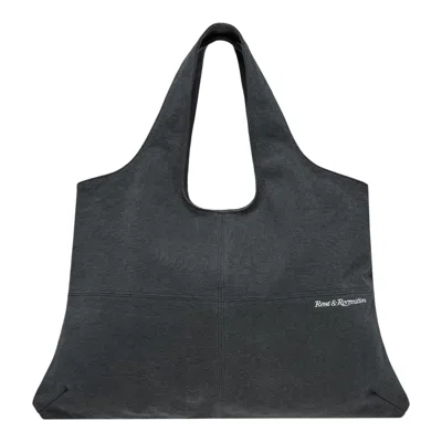 Rest&recreation Cotton Shoulder Bag In Black
