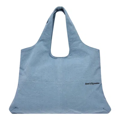 Rest&recreation Cotton Shoulder Bag In Blue
