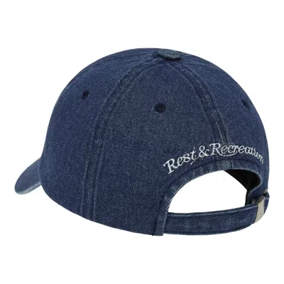 Rest&recreation Denim Logo Cap In Blue