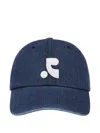 Rest&recreation Embroidered-logo Denim Cap In Blue