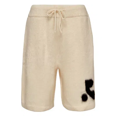 Rest&recreation Hairy Knit Shorts In Animal Print