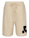 Rest&recreation Hairy Knit Shorts In Neutral