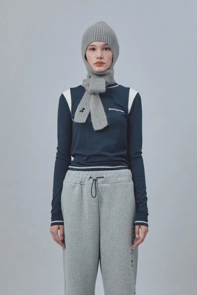 Rest&recreation Hairy Scarf Beanie In Gray