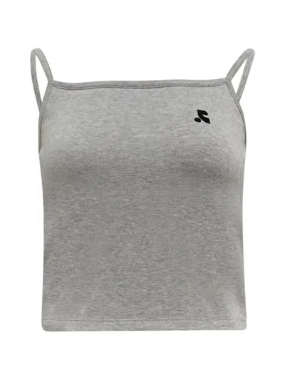 Rest&recreation Layered Logo-embroidery Tank Top In Gray