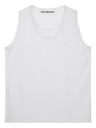 Rest&recreation Layered Tank Top In White