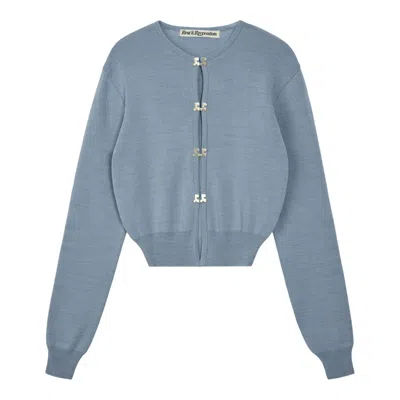 Rest&recreation Logo Clip Knit Cardigan In Multi