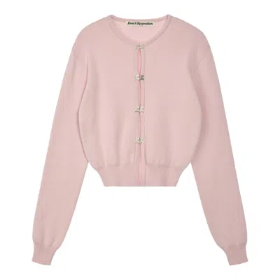 Rest&recreation Logo Clip Knit Cardigan In Multi