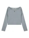 Rest&recreation Logo-detail Raglan-sleeve T-shirt In Gray