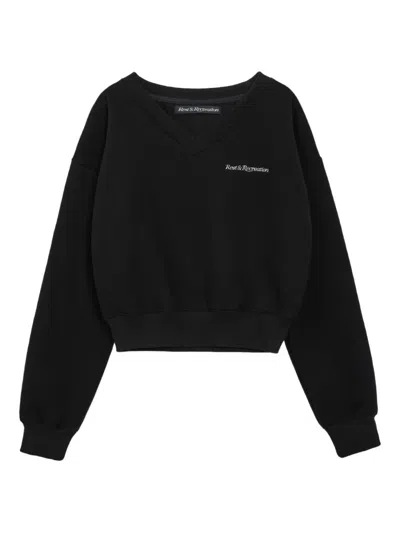 Rest&recreation Logo-embroidered Sweatshirt In Black