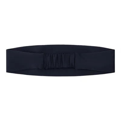 Rest&recreation Logo Jersey Hair Band In Blue