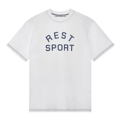 Rest&recreation Logo Stitch T-shirt In White