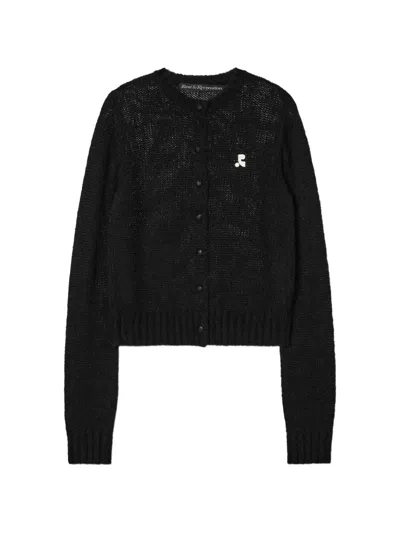 Rest&recreation Logo-detail Cardigan In Black