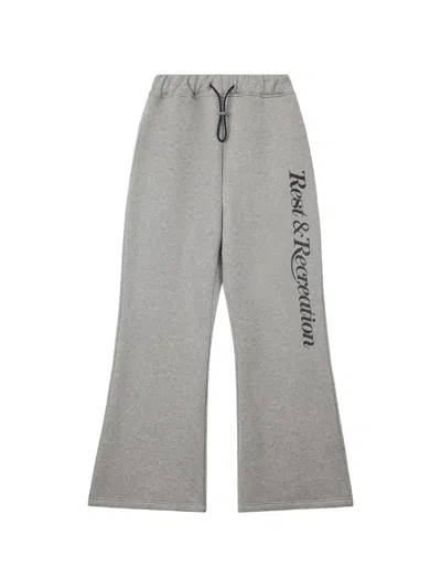 Rest&recreation Logo-detail Drawstring Trousers In Gray