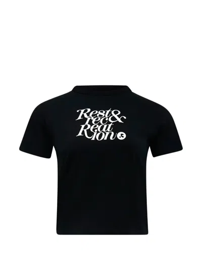 Rest&recreation Logo-print T-shirt In Black