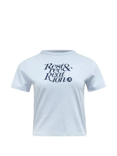 Rest&recreation Logo-print T-shirt In Blue