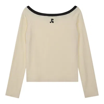 Rest&recreation Off-shoulder Top In Neutral