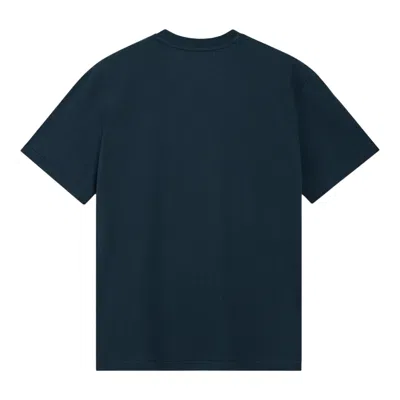 Rest&recreation Oversized Wave Logo T-shirt In Blue