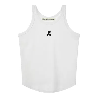 Rest&recreation Racer Tank Top In White