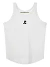 Rest&recreation Racerback Curved-hem Tank Top In White