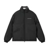 Rest&recreation Reversible Check Down Jacket In Black