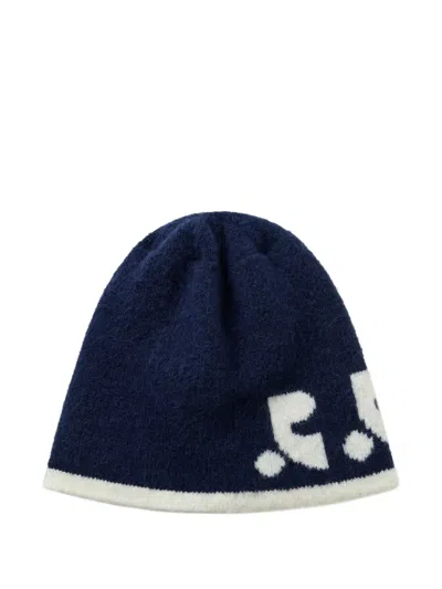 Rest&recreation Reversible Knit Beanie In Blue