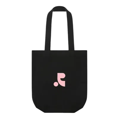 Rest&recreation Rs Logo Cotton Eco Bag In Black