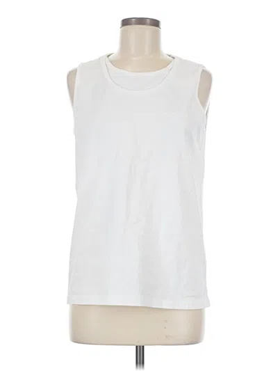 Pre-owned Rest&recreation Sleeveless T-shirt In White