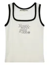 Rest&recreation Square-neck Ribbed Top In Multi