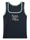 Rest&recreation Square-neck Sleeveless Top In Blue