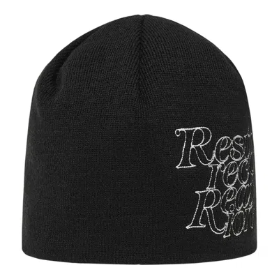 Rest&recreation Stitch Logo Beanie In Gray