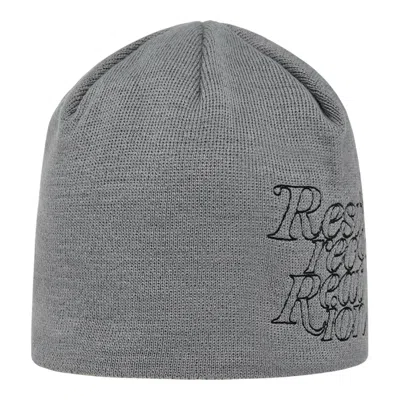 Rest&recreation Stitch Logo Beanie In Gray