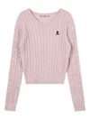 Rest&recreation V-neck Sweater In Pink