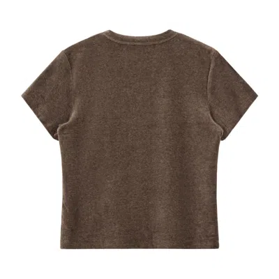 Rest&recreation Velvet Logo T-shirt In Brown