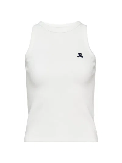 Rest&recreation Waffle-knit Sleeveless Tank Top In White